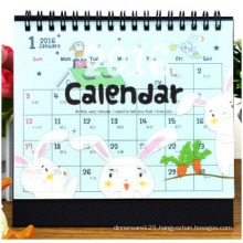 Cute Cartoon Desktop Calendar, Transparent Cover DIY Calendar